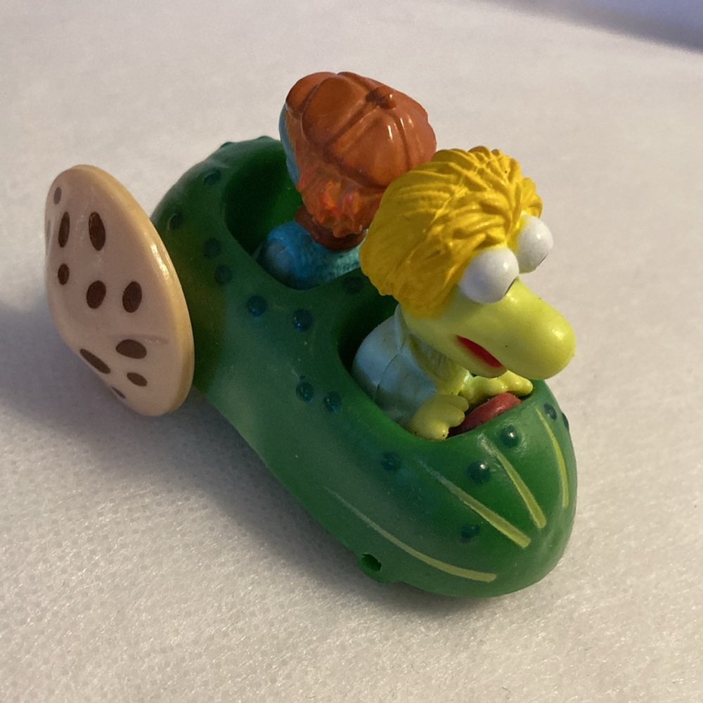 1988 Vintage Collectible Wembley & Boober Fraggle Rock Pickle Car McDonald's Toy